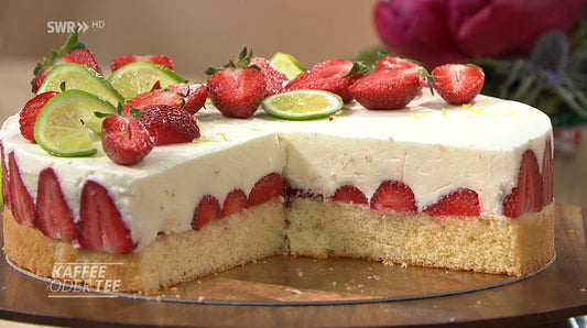 Joghurt-Limetten-Torte mit Erdbeeren SWR KAFFEE ODER TEE