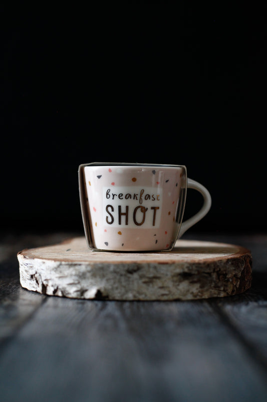 Schreibkram Manufaktur Espressotasse mit Veredelung Breakfast Shot